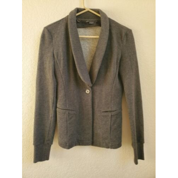 A|X Armani Exchange Women's Fitted‎ Blazer Jacket Grey Knitted Size XS w/… - Picture 1 of 8